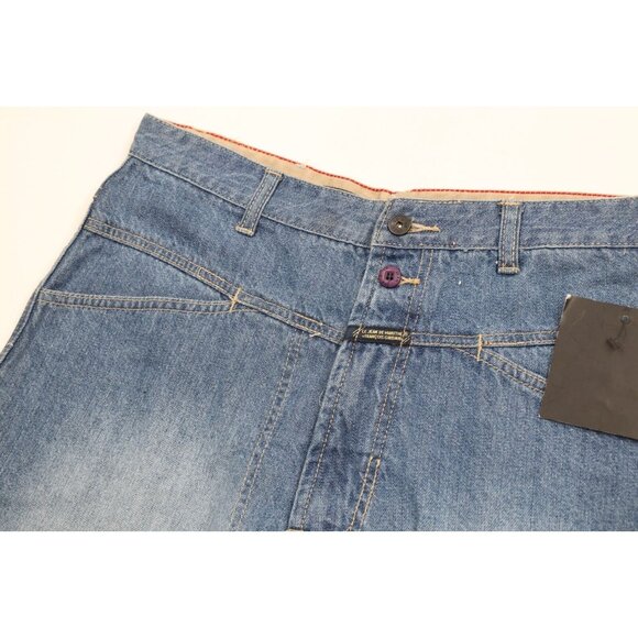 Deadstock Vtg 90s Marithe Francois Girbaud Mens 31 Baggy Denim Jean Shorts Jorts - Picture 5 of 10